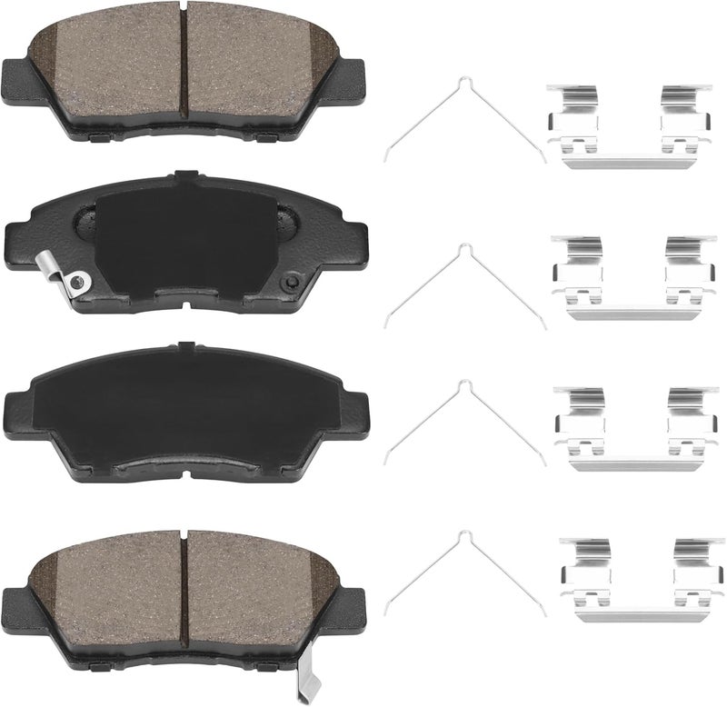 SUPLABEL Front Brake Pads HZ1394 for 09-20 Honda Fit, 11-15 CR-Z, Ceramic Brake Pads w/Hardware 2009 2010 2011 2012-2015 2016 2017 2018 2019 2020 Replacement - Image 1